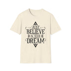 Pocket-Sized Dream Tee — 'Dreams' Minimal Graphic T-Shirt