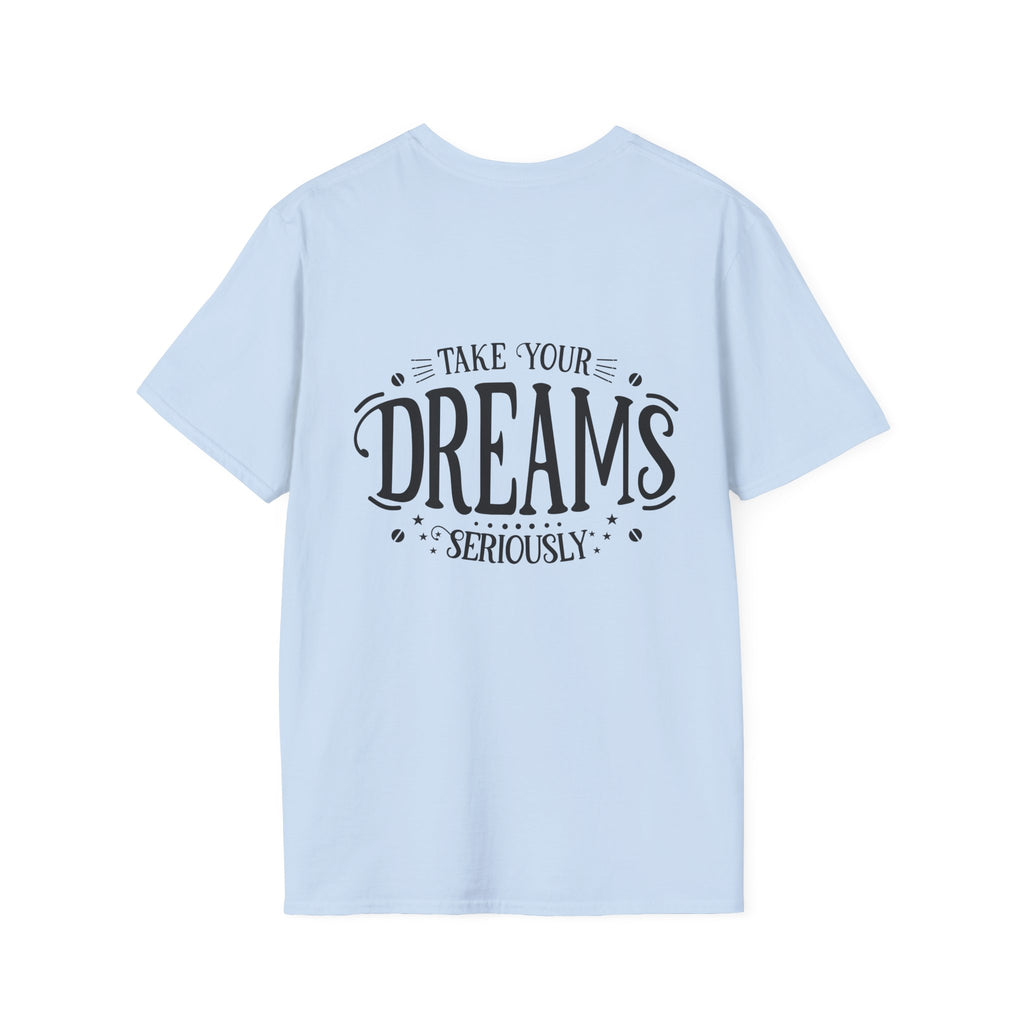 Pocket-Sized Dream Tee — 'Dreams' Minimal Graphic T-Shirt