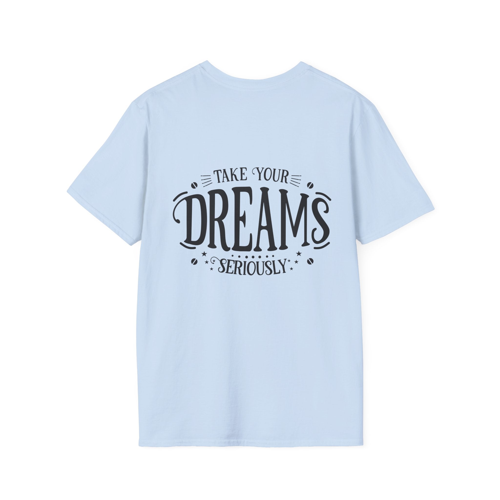 Pocket-Sized Dream Tee — 'Dreams' Minimal Graphic T-Shirt