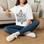 Pocket-Sized Dream Tee — 'Dreams' Minimal Graphic T-Shirt