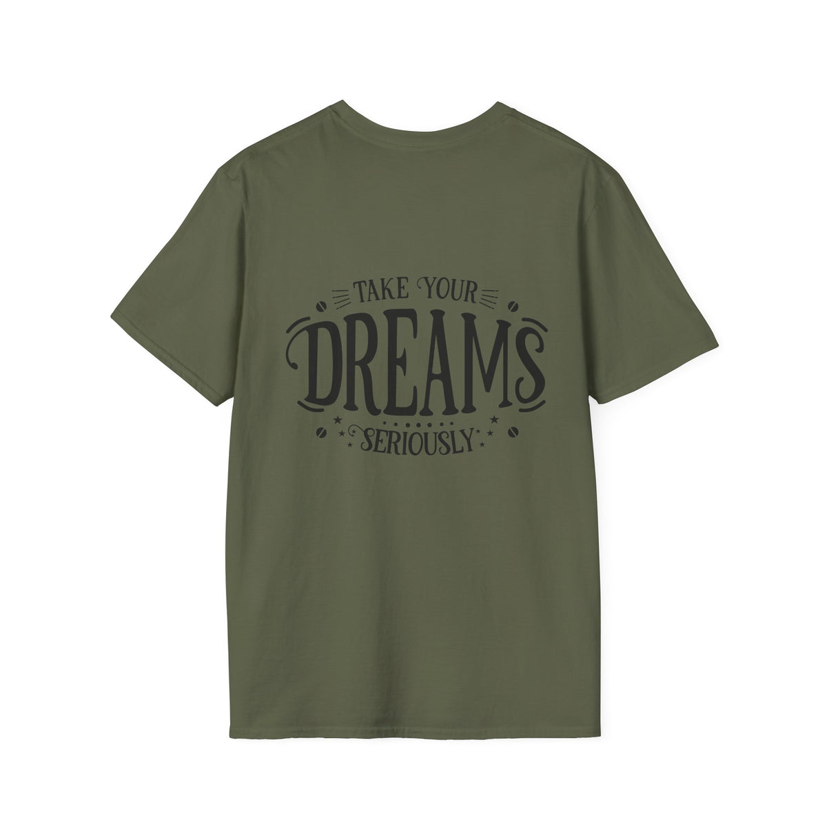 Pocket-Sized Dream Tee — 'Dreams' Minimal Graphic T-Shirt