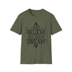 Pocket-Sized Dream Tee — 'Dreams' Minimal Graphic T-Shirt