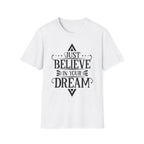 Pocket-Sized Dream Tee — 'Dreams' Minimal Graphic T-Shirt