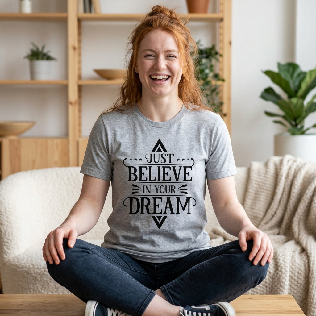 Pocket-Sized Dream Tee — 'Dreams' Minimal Graphic T-Shirt