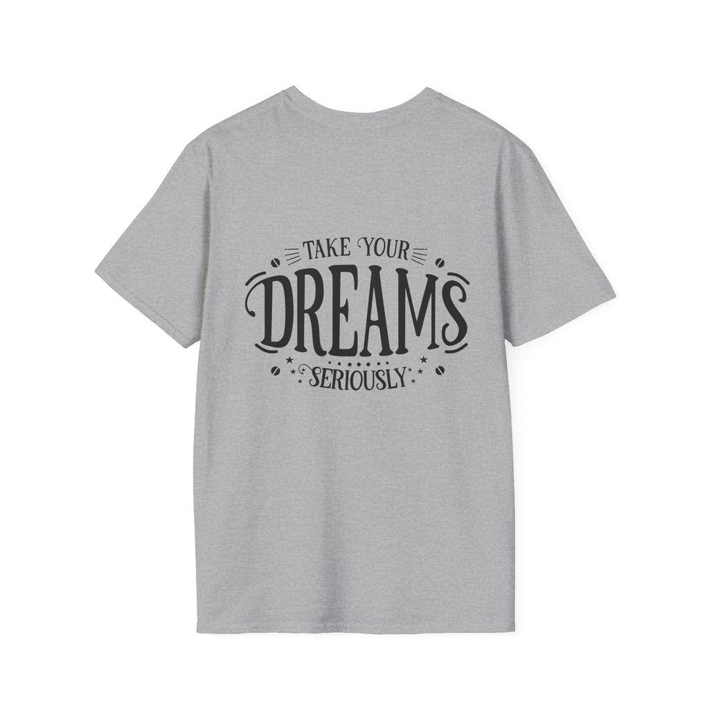 Pocket-Sized Dream Tee — 'Dreams' Minimal Graphic T-Shirt