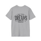 Pocket-Sized Dream Tee — 'Dreams' Minimal Graphic T-Shirt