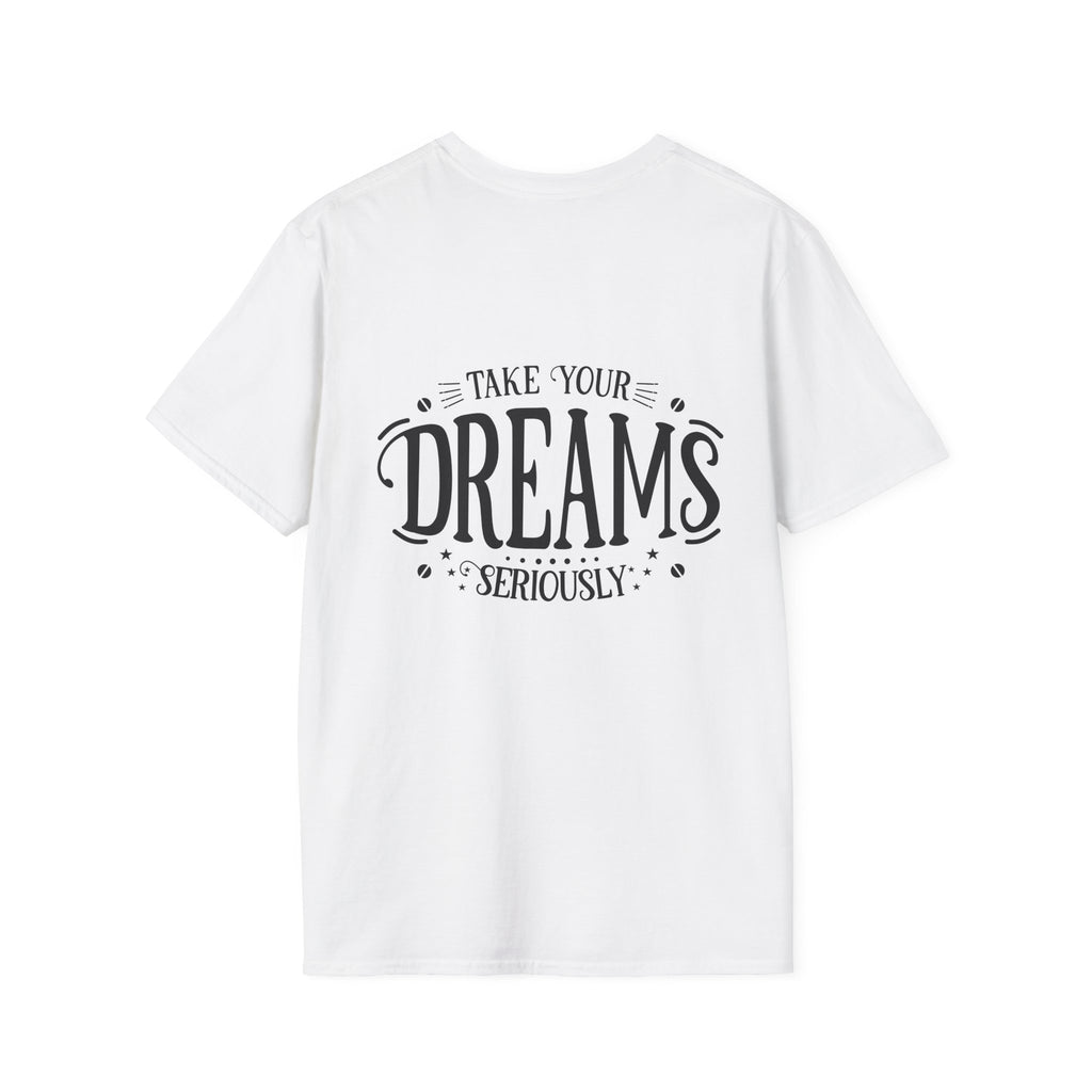 Pocket-Sized Dream Tee — 'Dreams' Minimal Graphic T-Shirt