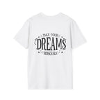 Pocket-Sized Dream Tee — 'Dreams' Minimal Graphic T-Shirt