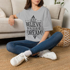 Pocket-Sized Dream Tee — 'Dreams' Minimal Graphic T-Shirt