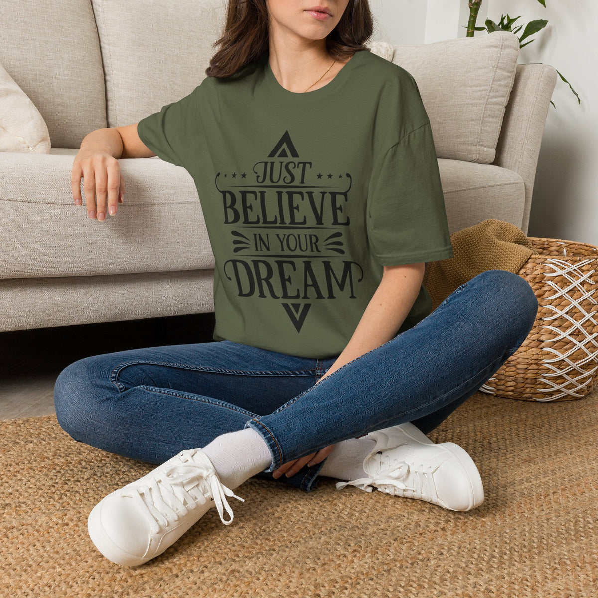Pocket-Sized Dream Tee — 'Dreams' Minimal Graphic T-Shirt